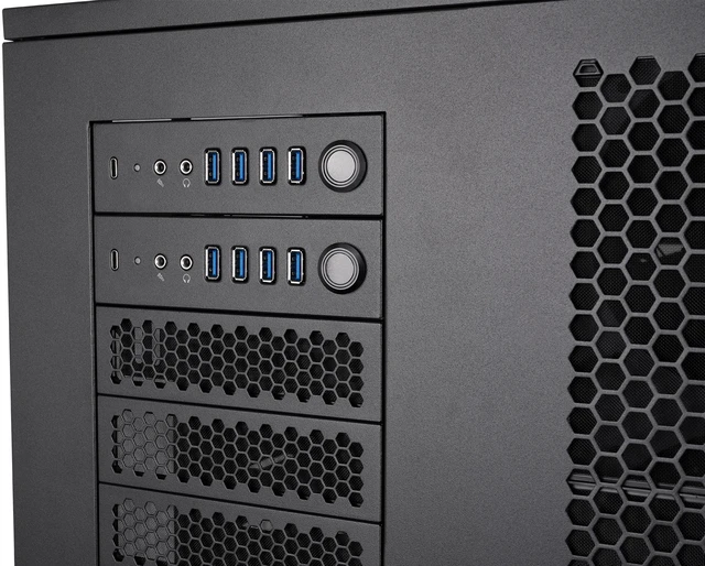 Alt view image 13 of 15 - Thermaltake AX1000 TG; Super Tower Chassis; Dual-System Workstation Support; SSI-CEB/SSI-EEB/XL-ATX/E-ATX/ATX/mATX/mITX; Hidden Connector Support; 420mm AIO Radiator Support; 560mm DIY Radiator-Black
