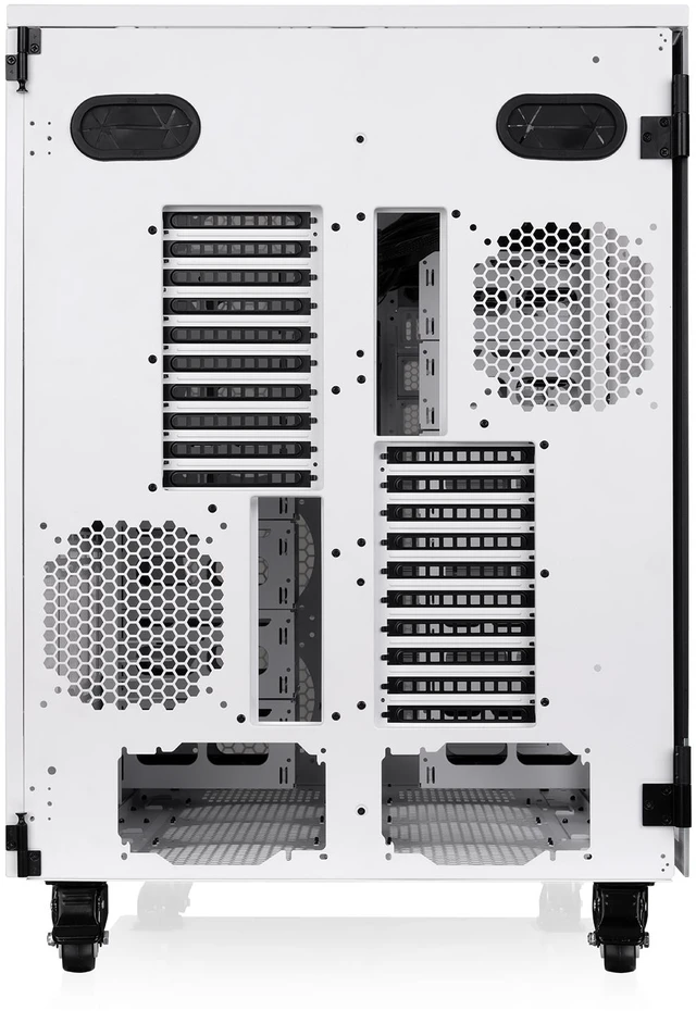 Alt view image 10 of 18 - Thermaltake AX1000 TG; Super Tower Chassis; Dual-System Workstation Support; SSI-CEB/SSI-EEB/XL-ATX/E-ATX/ATX/mATX/mITX; Hidden Connector Support; 420mm AIO Radiator Support; 560mm DIY Radiator -Snow