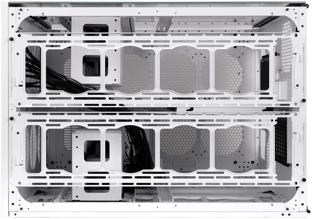 Alt view image 12 of 18 - Thermaltake AX1000 TG; Super Tower Chassis; Dual-System Workstation Support; SSI-CEB/SSI-EEB/XL-ATX/E-ATX/ATX/mATX/mITX; Hidden Connector Support; 420mm AIO Radiator Support; 560mm DIY Radiator -Snow
