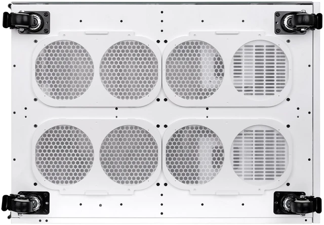 Alt view image 13 of 18 - Thermaltake AX1000 TG; Super Tower Chassis; Dual-System Workstation Support; SSI-CEB/SSI-EEB/XL-ATX/E-ATX/ATX/mATX/mITX; Hidden Connector Support; 420mm AIO Radiator Support; 560mm DIY Radiator -Snow