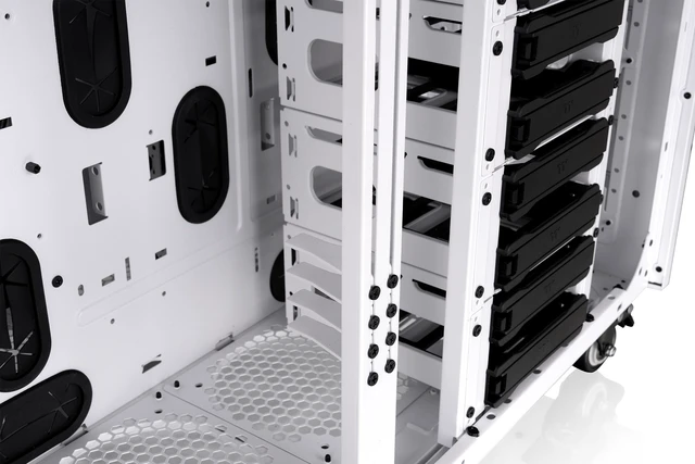 Alt view image 18 of 18 - Thermaltake AX1000 TG; Super Tower Chassis; Dual-System Workstation Support; SSI-CEB/SSI-EEB/XL-ATX/E-ATX/ATX/mATX/mITX; Hidden Connector Support; 420mm AIO Radiator Support; 560mm DIY Radiator -Snow