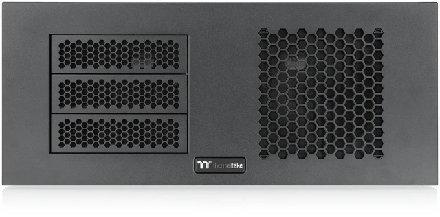 Alt view image 4 of 13 - Thermaltake AX200 Pedestal; For use with AX1000 Chassis; 560mm Radiator Support; Supports up to nine 120/140mm Fans; Supports up to sixteen 3.5" or 2.5" Drives; Dual PSU up to 220mm; Black
