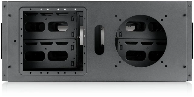 Alt view image 6 of 13 - Thermaltake AX200 Pedestal; For use with AX1000 Chassis; 560mm Radiator Support; Supports up to nine 120/140mm Fans; Supports up to sixteen 3.5" or 2.5" Drives; Dual PSU up to 220mm; Black