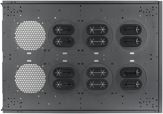 Alt view image 8 of 13 - Thermaltake AX200 Pedestal; For use with AX1000 Chassis; 560mm Radiator Support; Supports up to nine 120/140mm Fans; Supports up to sixteen 3.5" or 2.5" Drives; Dual PSU up to 220mm; Black