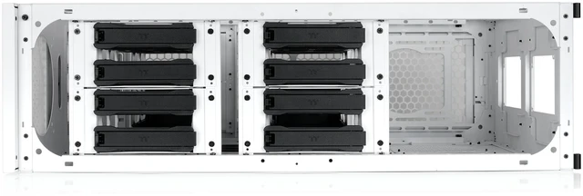 Alt view image 6 of 15 - Thermaltake AX200 Pedestal; For use with AX1000 Chassis; 560mm Radiator Support; Supports up to nine 120/140mm Fans; Supports up to sixteen 3.5" or 2.5" Drives; Dual PSU up to 220mm; Snow