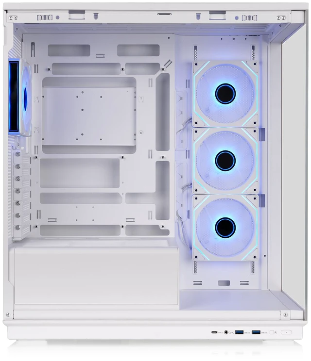 Alt view image 3 of 9 - Thermaltake Stage 450 TG ARGB; Mid Tower Chassis; 3x120mm Infinity ARGB Reverse PWM fans, 1x120mm Infinity ARGB PWM fan; mITX/mATX/ATX Support; 360mm Radiator Support; Snow; CA-12B-00M6WN-00