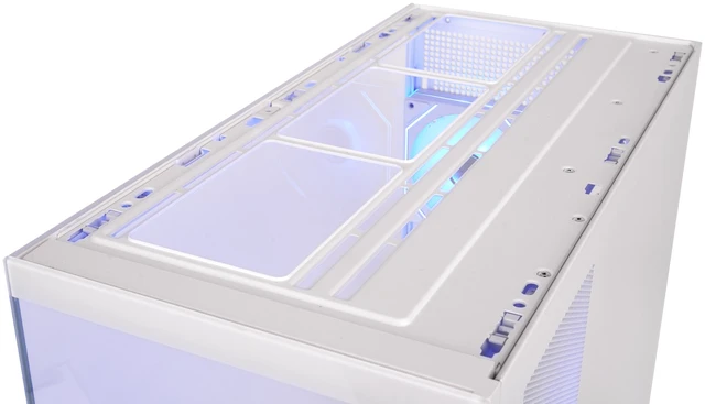Alt view image 8 of 9 - Thermaltake Stage 450 TG ARGB; Mid Tower Chassis; 3x120mm Infinity ARGB Reverse PWM fans, 1x120mm Infinity ARGB PWM fan; mITX/mATX/ATX Support; 360mm Radiator Support; Snow; CA-12B-00M6WN-00