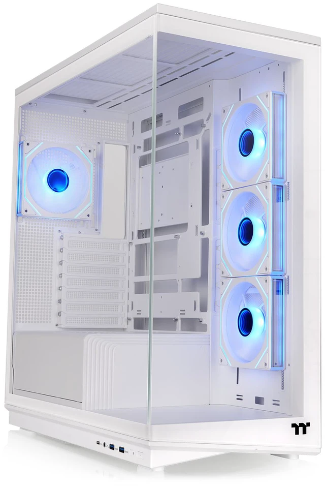 Alt view image 2 of 9 - Thermaltake Stage 450 TG ARGB; Mid Tower Chassis; 3x120mm Infinity ARGB Reverse PWM fans, 1x120mm Infinity ARGB PWM fan; mITX/mATX/ATX Support; 360mm Radiator Support; Snow; CA-12B-00M6WN-00