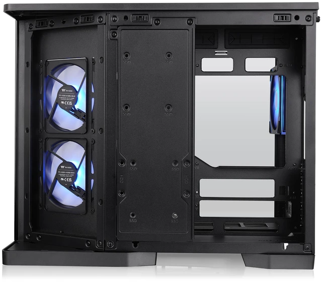 Alt view image 4 of 10 - Thermaltake Arcus 280 TG ARGB; Micro Tower Chassis; 4mm Curved Tempered Glass; 2x120mm Infinity ARGB Reverse PWM fans, 1x120mm Infinity ARGB PWM fan; mITX/mATX Support; Black; CA-11Y-00M1WN-00