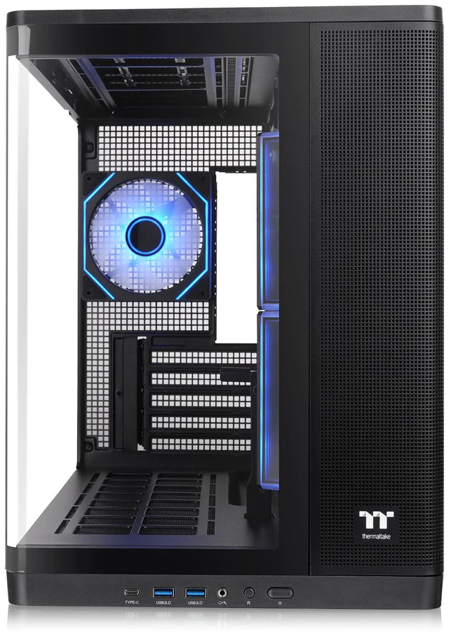 Alt view image 6 of 10 - Thermaltake Arcus 280 TG ARGB; Micro Tower Chassis; 4mm Curved Tempered Glass; 2x120mm Infinity ARGB Reverse PWM fans, 1x120mm Infinity ARGB PWM fan; mITX/mATX Support; Black; CA-11Y-00M1WN-00