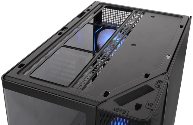 Alt view image 9 of 10 - Thermaltake Arcus 280 TG ARGB; Micro Tower Chassis; 4mm Curved Tempered Glass; 2x120mm Infinity ARGB Reverse PWM fans, 1x120mm Infinity ARGB PWM fan; mITX/mATX Support; Black; CA-11Y-00M1WN-00