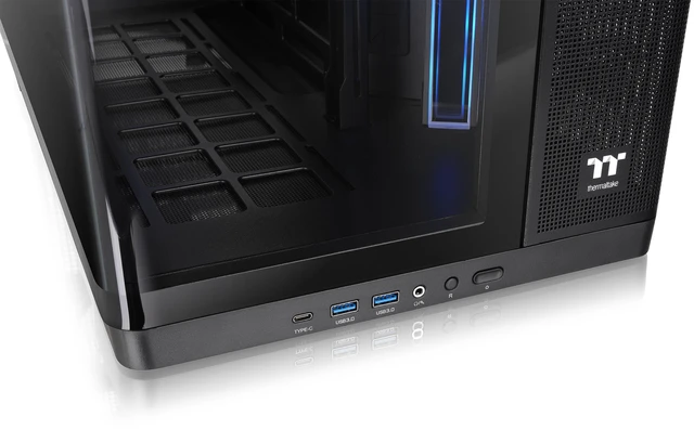 Alt view image 10 of 10 - Thermaltake Arcus 280 TG ARGB; Micro Tower Chassis; 4mm Curved Tempered Glass; 2x120mm Infinity ARGB Reverse PWM fans, 1x120mm Infinity ARGB PWM fan; mITX/mATX Support; Black; CA-11Y-00M1WN-00