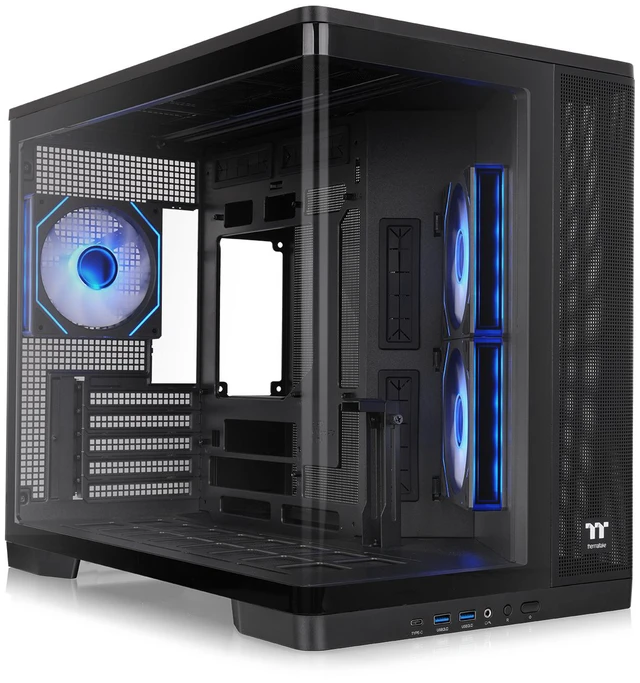 Main image of Thermaltake Arcus 280 TG ARGB; Micro Tower Chassis; 4mm Curved Tempered Glass; 2x120mm Infinity ARGB Reverse PWM fans, 1x120mm Infinity ARGB PWM fan; mITX/mATX Support; Black; CA-11Y-00M1WN-00