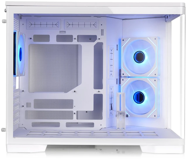 Alt view image 3 of 12 - Thermaltake Arcus 280 TG ARGB; Micro Tower Chassis; 4mm Curved Tempered Glass; 2x120mm Infinity ARGB Reverse PWM fans, 1x120mm Infinity ARGB PWM fan; mITX/mATX Support; Snow; CA-11Y-00M6WN-00