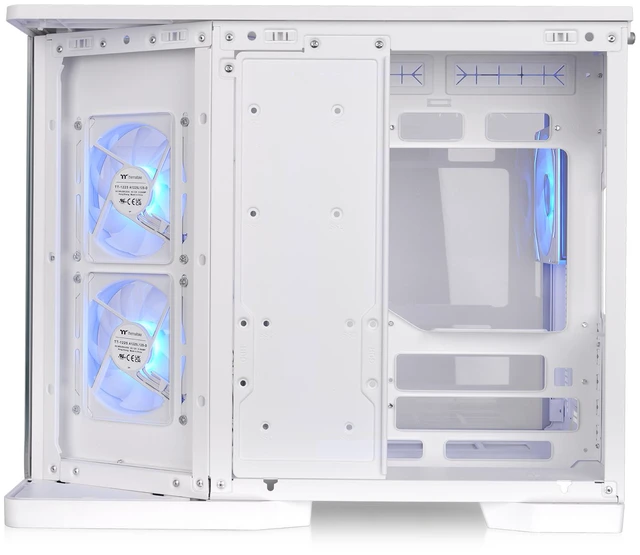 Alt view image 4 of 12 - Thermaltake Arcus 280 TG ARGB; Micro Tower Chassis; 4mm Curved Tempered Glass; 2x120mm Infinity ARGB Reverse PWM fans, 1x120mm Infinity ARGB PWM fan; mITX/mATX Support; Snow; CA-11Y-00M6WN-00
