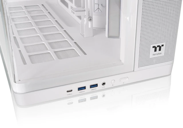 Alt view image 10 of 12 - Thermaltake Arcus 280 TG ARGB; Micro Tower Chassis; 4mm Curved Tempered Glass; 2x120mm Infinity ARGB Reverse PWM fans, 1x120mm Infinity ARGB PWM fan; mITX/mATX Support; Snow; CA-11Y-00M6WN-00