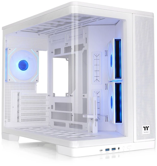 Main image of Thermaltake Arcus 280 TG ARGB; Micro Tower Chassis; 4mm Curved Tempered Glass; 2x120mm Infinity ARGB Reverse PWM fans, 1x120mm Infinity ARGB PWM fan; mITX/mATX Support; Snow; CA-11Y-00M6WN-00