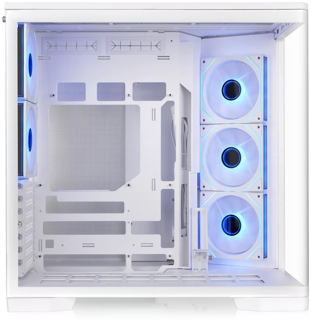 Alt view image 3 of 12 - Thermaltake Arcus 380 TG ARGB; Mid Tower Chassis; 4mm Curved Tempered Glass; 3x120mm Inifinity ARGB Reverse PWM fans, 2x120mm Infinity ARGB PWM fans; mITX/mATX/ATX; Snow; CA-11Z-00M6WN-00
