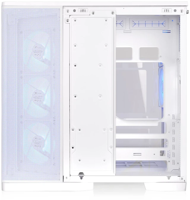 Alt view image 4 of 12 - Thermaltake Arcus 380 TG ARGB; Mid Tower Chassis; 4mm Curved Tempered Glass; 3x120mm Inifinity ARGB Reverse PWM fans, 2x120mm Infinity ARGB PWM fans; mITX/mATX/ATX; Snow; CA-11Z-00M6WN-00