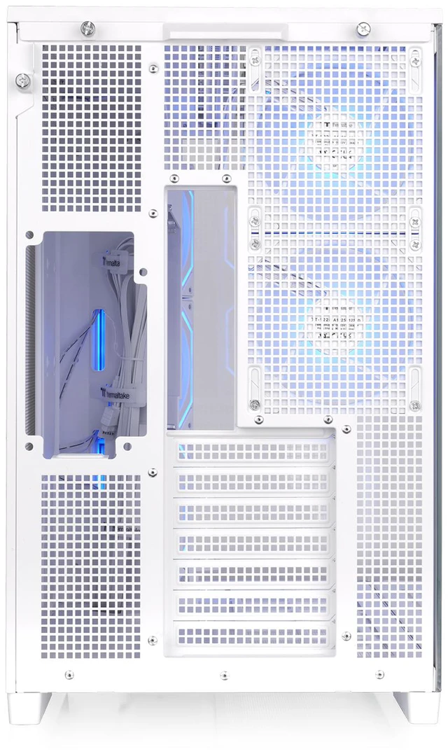 Alt view image 6 of 12 - Thermaltake Arcus 380 TG ARGB; Mid Tower Chassis; 4mm Curved Tempered Glass; 3x120mm Inifinity ARGB Reverse PWM fans, 2x120mm Infinity ARGB PWM fans; mITX/mATX/ATX; Snow; CA-11Z-00M6WN-00