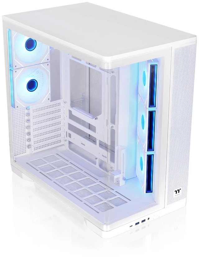 Alt view image 2 of 12 - Thermaltake Arcus 380 TG ARGB; Mid Tower Chassis; 4mm Curved Tempered Glass; 3x120mm Inifinity ARGB Reverse PWM fans, 2x120mm Infinity ARGB PWM fans; mITX/mATX/ATX; Snow; CA-11Z-00M6WN-00