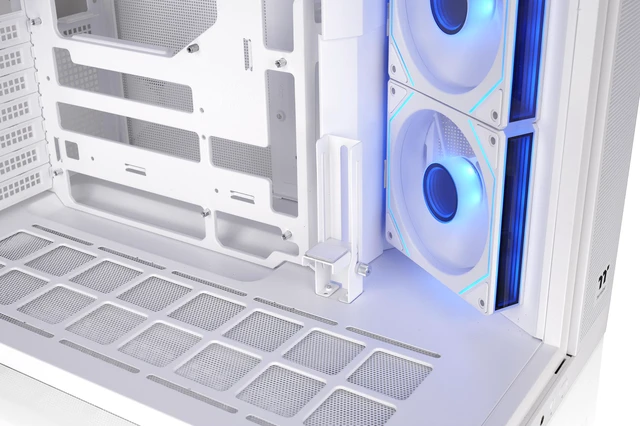 Alt view image 12 of 12 - Thermaltake Arcus 380 TG ARGB; Mid Tower Chassis; 4mm Curved Tempered Glass; 3x120mm Inifinity ARGB Reverse PWM fans, 2x120mm Infinity ARGB PWM fans; mITX/mATX/ATX; Snow; CA-11Z-00M6WN-00
