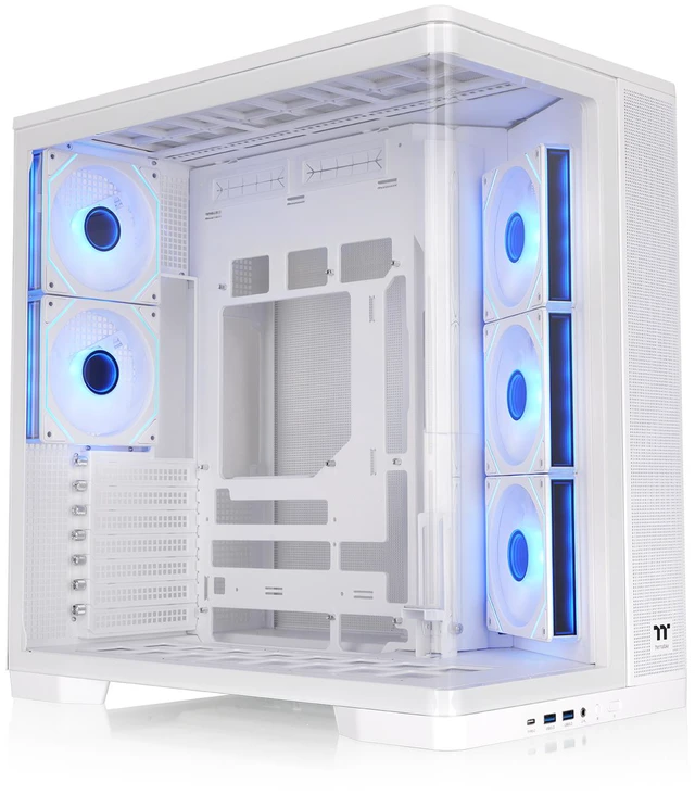 Main image of Thermaltake Arcus 380 TG ARGB; Mid Tower Chassis; 4mm Curved Tempered Glass; 3x120mm Inifinity ARGB Reverse PWM fans, 2x120mm Infinity ARGB PWM fans; mITX/mATX/ATX; Snow; CA-11Z-00M6WN-00