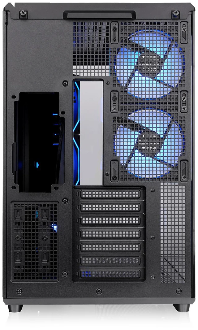 Alt view image 9 of 13 - Thermaltake View 590 TG ARGB; Mid Tower; 4mm Curved Tempered Glass; 3x120mm Infinity ARGB Reverse PWM fans, 2x120mm Infinity ARGB PWM Fans; mITX/mATX/ATX Support; Black; CA-12C-00M1WN-01