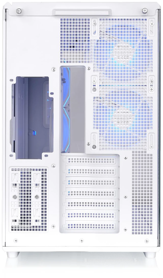 Alt view image 8 of 12 - Thermaltake View 590 TG ARGB; Mid Tower; 4mm Curved Tempered Glass; 3x120mm Infinity ARGB Reverse PWM fans, 2x120mm Infinity ARGB PWM Fans; mITX/mATX/ATX Support; Snow; CA-12C-00M6WN-01