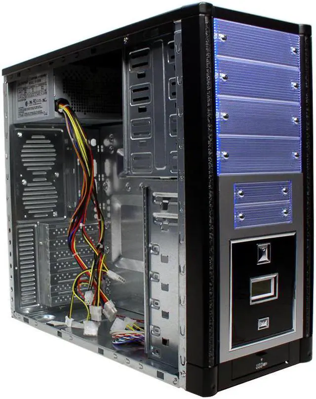 Alt view image 4 of 8 - DYNAPOWER USA 86B2 Black Steel ATX Mid Tower Computer Case 430W Power Supply