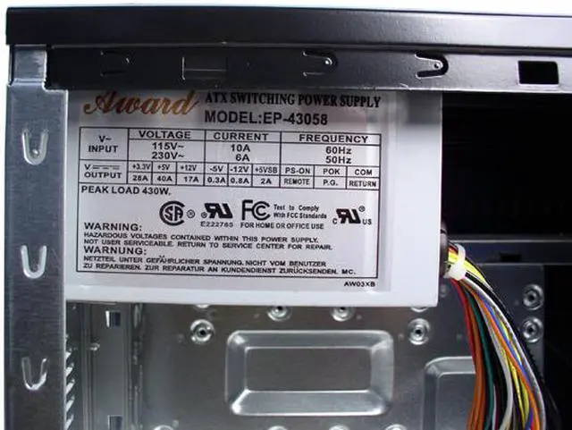 Alt view image 7 of 8 - DYNAPOWER USA 86B2 Black Steel ATX Mid Tower Computer Case 430W Power Supply