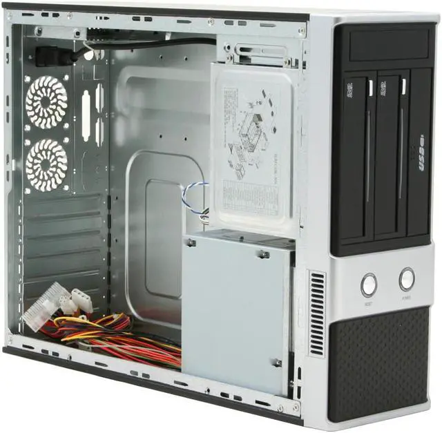 Alt view image 8 of 14 - DYNAPOWER USA Titan C05.N17.M158 Black SGCC Steel ATX Slim Tower Computer Case 430W Power Supply