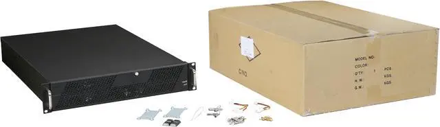 Alt view image 7 of 7 - DYNAPOWER USA EJ-2U655 Heavy Duty Cold Rolled Electroplated Steel 2U Rackmount Server Case 1 External 5.25" Drive Bays