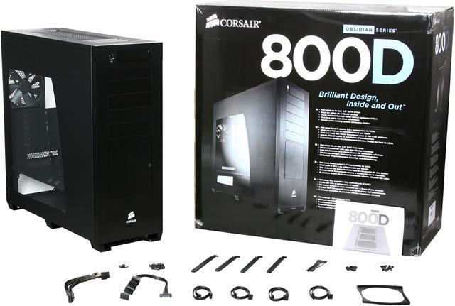 Alt view image 9 of 9 - Corsair Obsidian Series 800D CC800DW Black Aluminum / Steel ATX Full Tower Computer Case