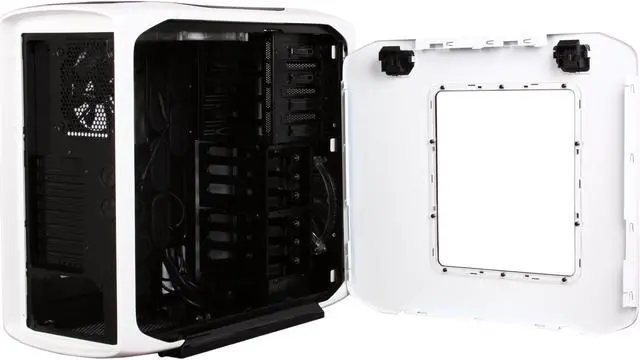 Alt view image 5 of 10 - Corsair Graphite Series 600T Arctic White Steel / Plastic ATX Mid Tower Computer Case