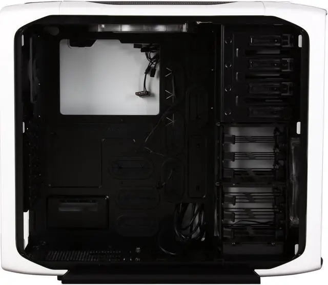 Alt view image 6 of 10 - Corsair Graphite Series 600T Arctic White Steel / Plastic ATX Mid Tower Computer Case