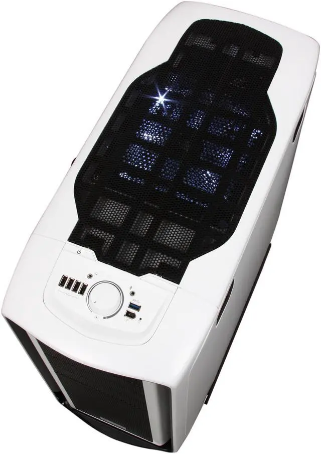 Alt view image 8 of 10 - Corsair Graphite Series 600T Arctic White Steel / Plastic ATX Mid Tower Computer Case