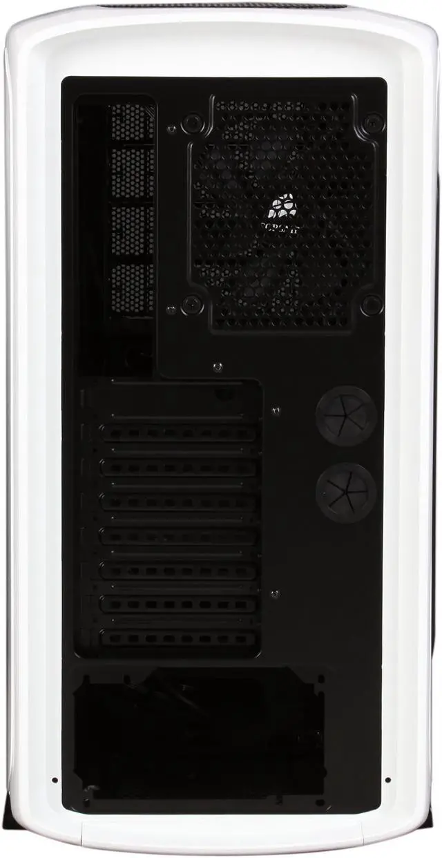 Alt view image 9 of 10 - Corsair Graphite Series 600T Arctic White Steel / Plastic ATX Mid Tower Computer Case