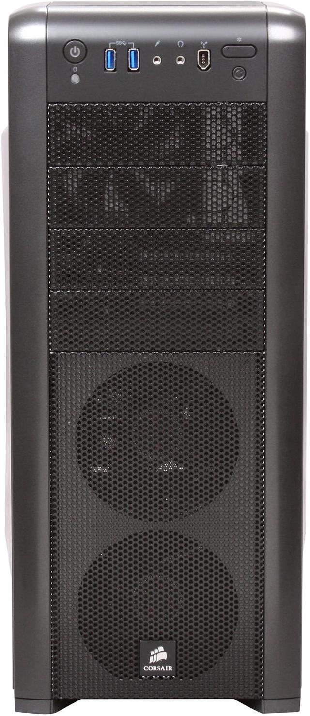Alt view image 2 of 9 - Corsair Carbide Series 400R Graphite Grey and Black ATX Mid Tower Gaming Case
