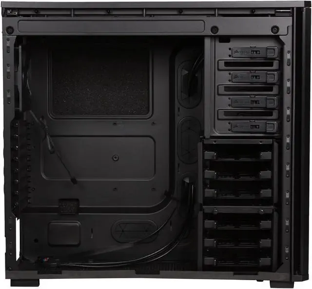 Alt view image 6 of 9 - Corsair Obsidian Series 550D Black Aluminum / Steel ATX Mid Tower Computer Case