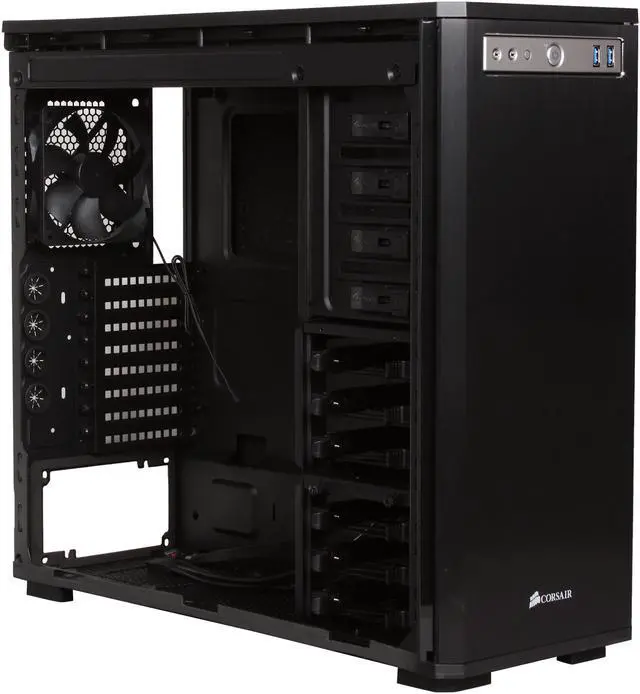 Alt view image 7 of 9 - Corsair Obsidian Series 550D Black Aluminum / Steel ATX Mid Tower Computer Case