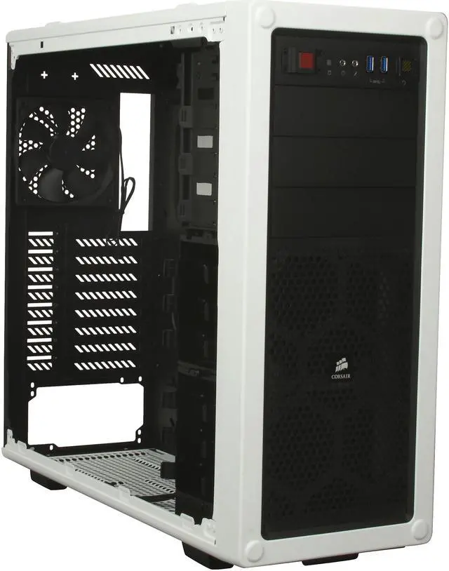Alt view image 7 of 9 - Corsair Vengeance Series C70 Arctic White Steel ATX Mid Tower Computer Case