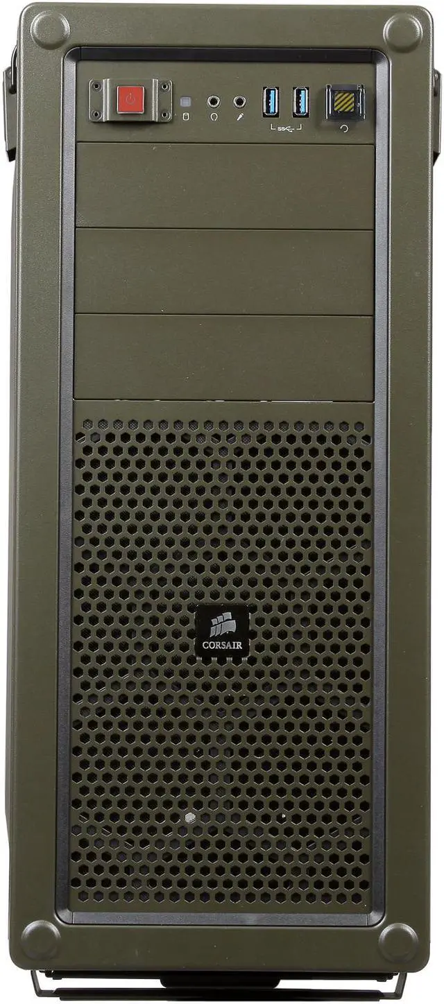 Alt view image 2 of 8 - Corsair Vengeance Series C70 Military Green Steel ATX Mid Tower Computer Case