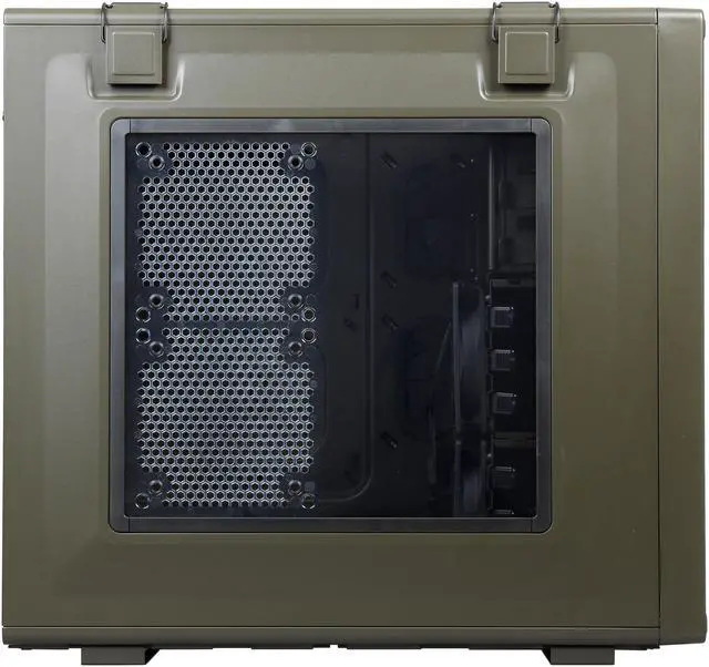 Alt view image 4 of 8 - Corsair Vengeance Series C70 Military Green Steel ATX Mid Tower Computer Case