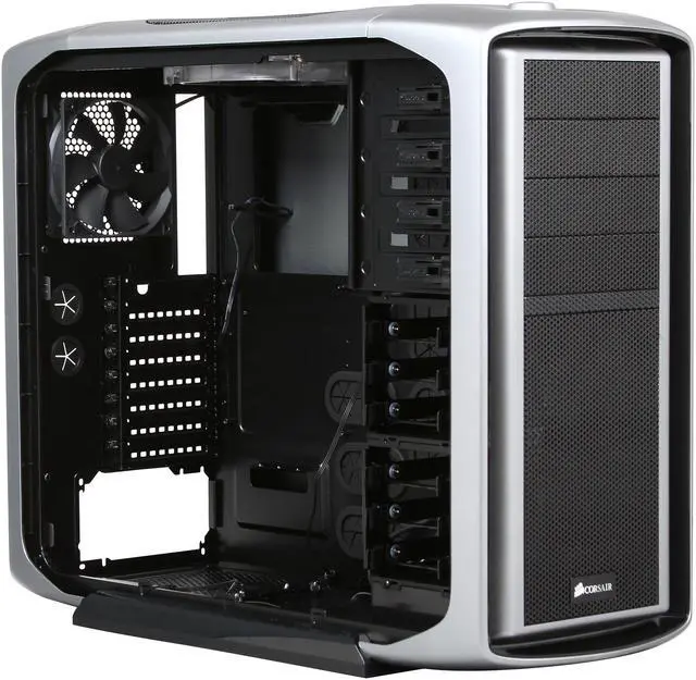 Alt view image 8 of 10 - Corsair Graphite Series 600T “Steel Silver” Steel / Plastic ATX Mid Tower Gaming Case