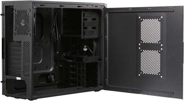 Alt view image 6 of 13 - Corsair Carbide Series 200R Black Steel / Plastic Compact ATX Mid Tower Case