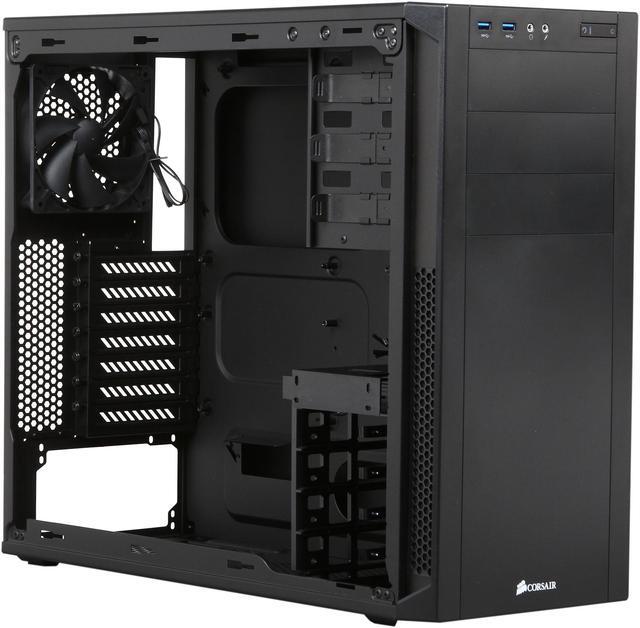 Alt view image 10 of 13 - Corsair Carbide Series 200R Black Steel / Plastic Compact ATX Mid Tower Case