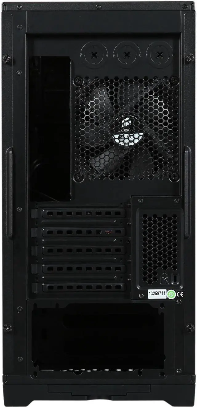 Alt view image 5 of 10 - Corsair Obsidian Series 350D CC-9011028-WW Black Aluminum / Steel MicroATX Case