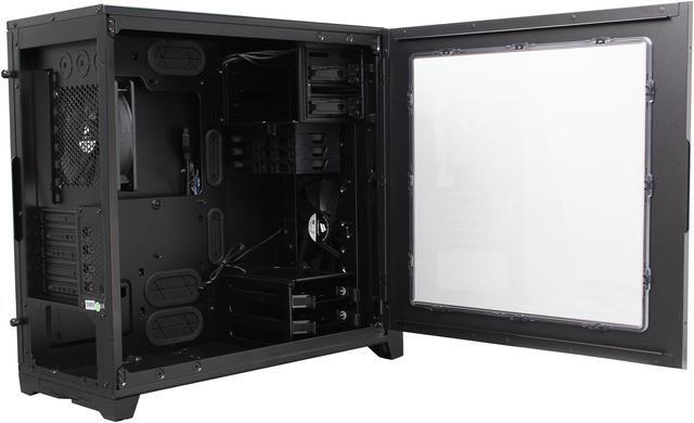 Alt view image 5 of 10 - Corsair Obsidian Series 350D CC-9011029-WW Black Aluminum / Steel MicroATX Case with Window