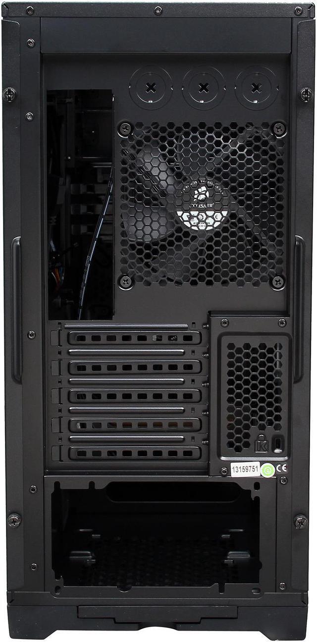Alt view image 9 of 10 - Corsair Obsidian Series 350D CC-9011029-WW Black Aluminum / Steel MicroATX Case with Window
